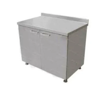 کابینت زمینی درب لولایی تمام استیل — دیاکو
